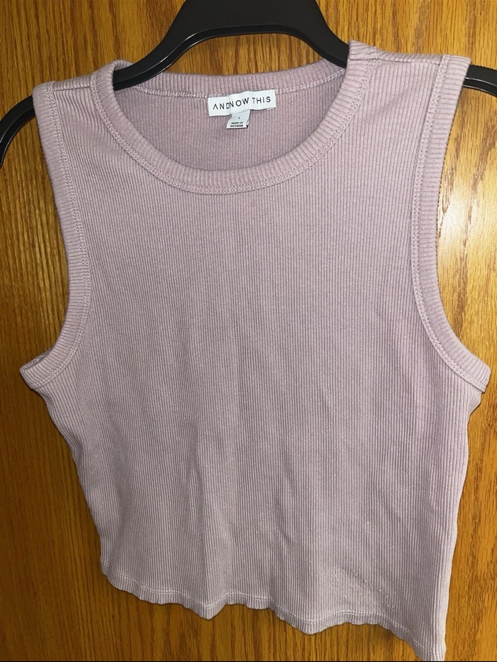 Dusty Purple Ribbed Tank Top